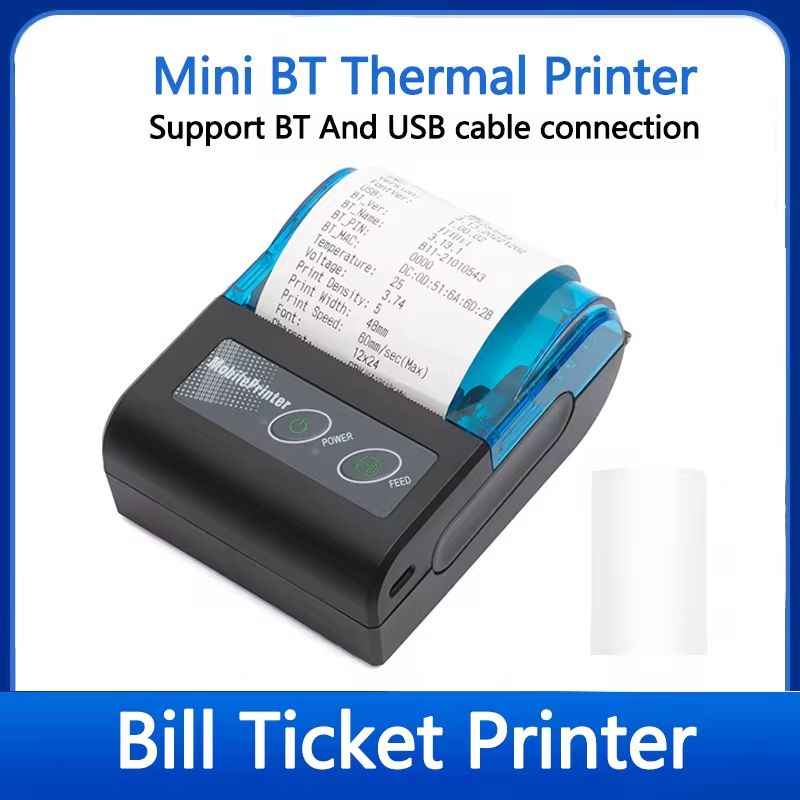 Bluetooth Portable Thermal Receipt Printer 58Mm - 58mm Portable Thermal Receipt Printer Mobile