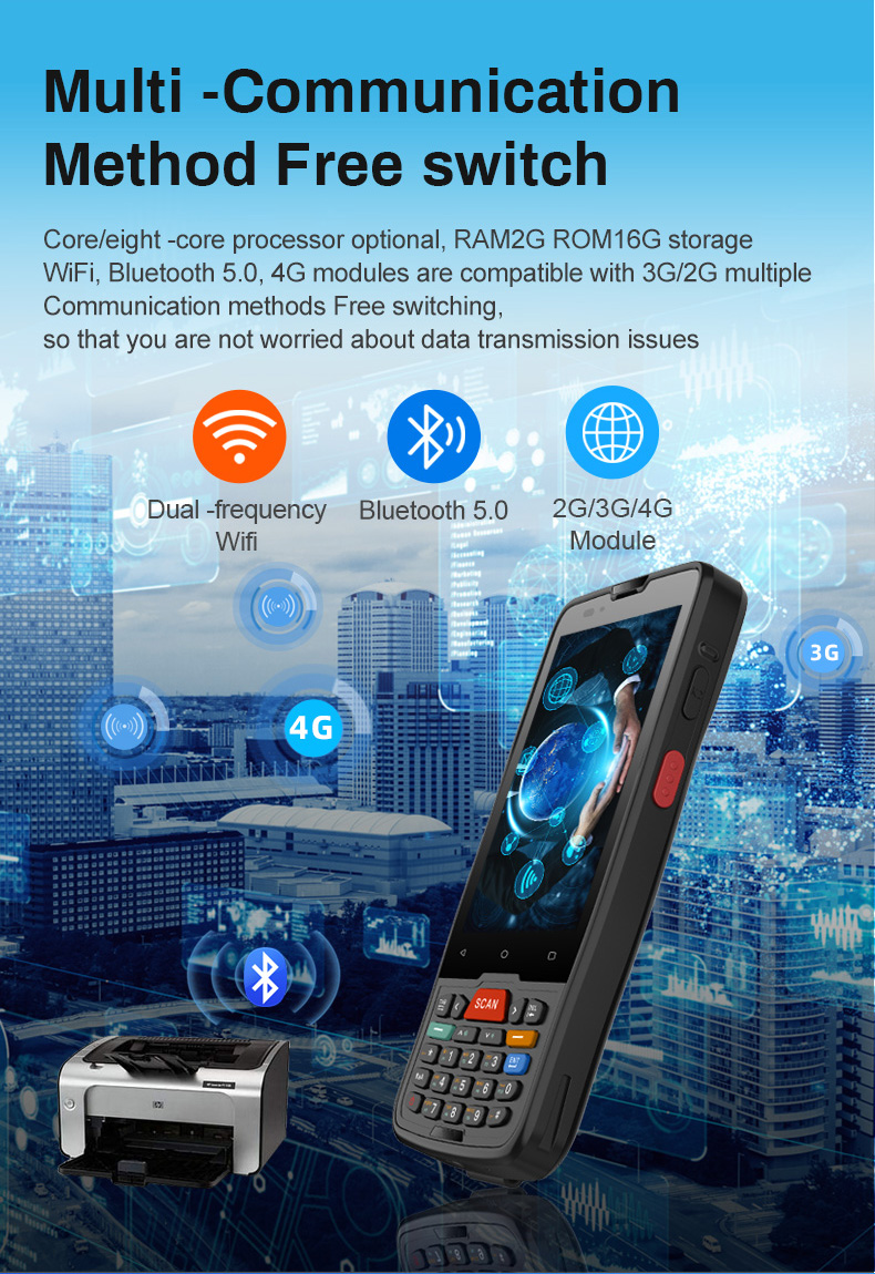 NEW 4.0 Inch Ip65 Android 9.0  - đánh giá và giá Handheld Pda Scanner Android Barcode