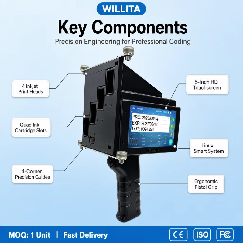 10cm Large Format TIJ Handheld - đánh giá và giá Handheld Inkjet Date Code Printer Gun