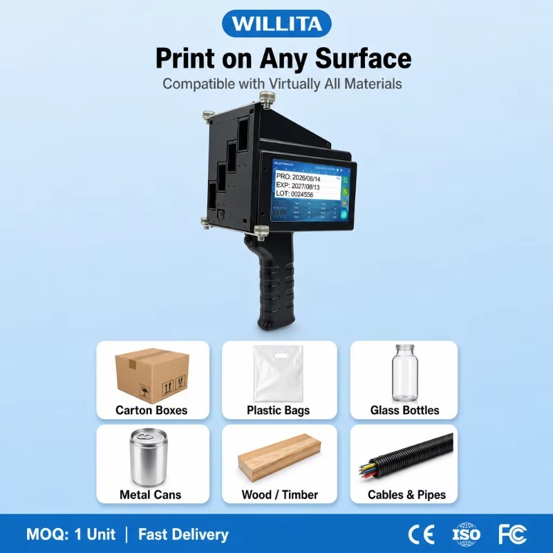 10cm Large Format TIJ Handheld - đánh giá và giá Handheld Inkjet Date Code Printer Gun