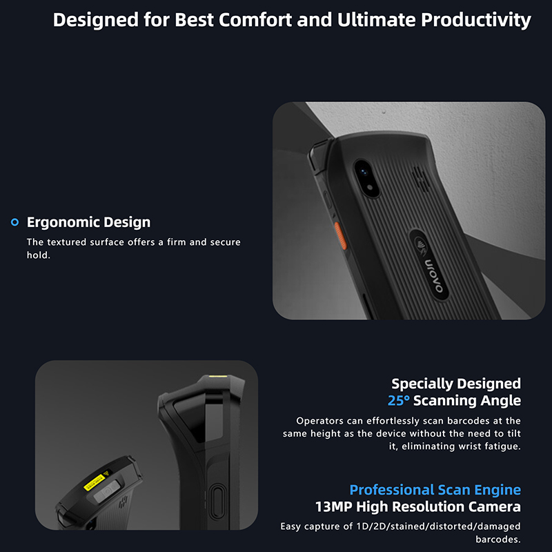UROVO CT58 NFC Data Collector  - đánh giá và giá Handheld Pda Scanner Android Barcode
