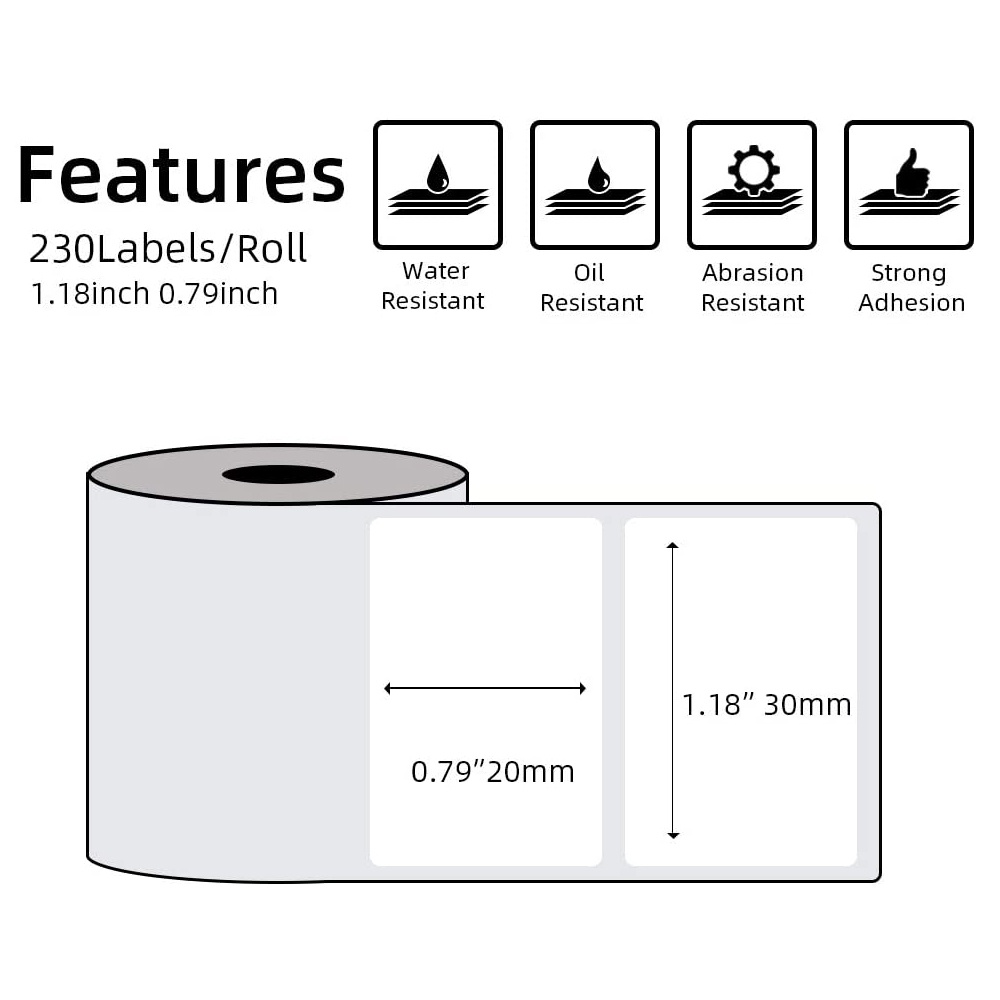 Phomemo Sticker Paper for M110 - đánh giá và giá Round Sticker Thermal Labels Colored