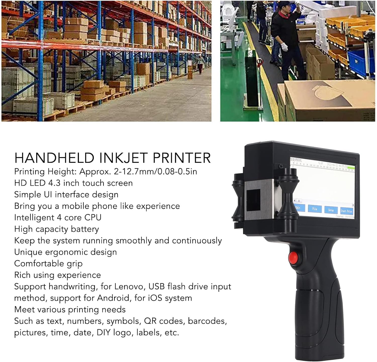 Handheld Inkjet Printer Gun, Q - đánh giá và giá Handheld Inkjet Date Code Printer Gun