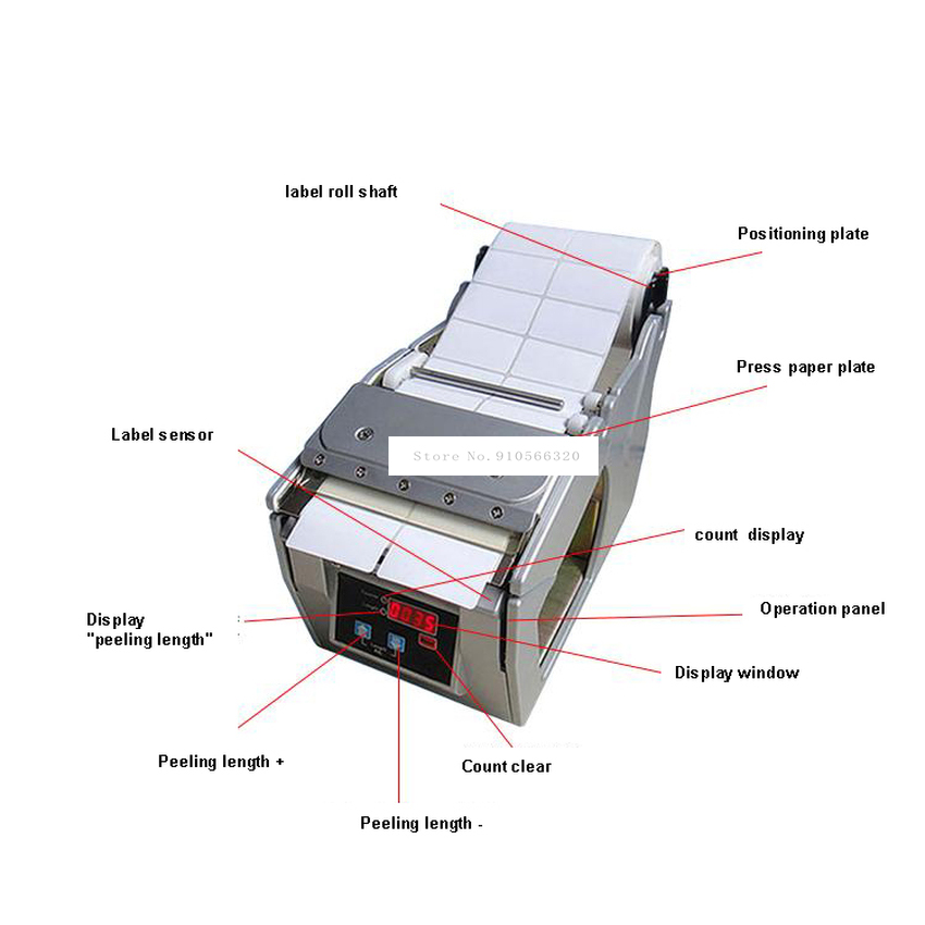 Automatic Adhesive Label Paper - đánh giá và giá Label Dispenser Electric Peel Machine