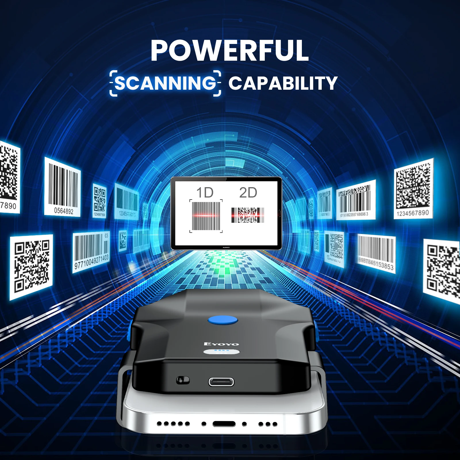 Eyoyo Portable Bluetooth Barco - đánh giá và giá Wireless Barcode Scanner 2D Qr Laser