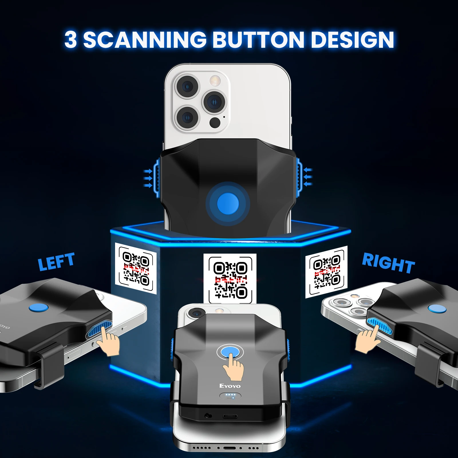 Eyoyo Portable Bluetooth Barco - đánh giá và giá Wireless Barcode Scanner 2D Qr Laser