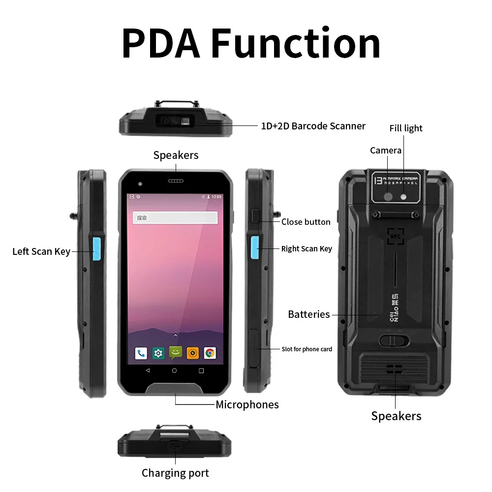 2026  Android 9.0 Device IP67  - đánh giá và giá Handheld Pda Scanner Android Barcode