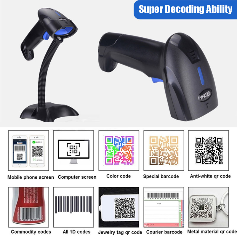 RS1100 Wireless Wired Barcode  - đánh giá và giá Wireless Barcode Scanner 2D Qr Laser