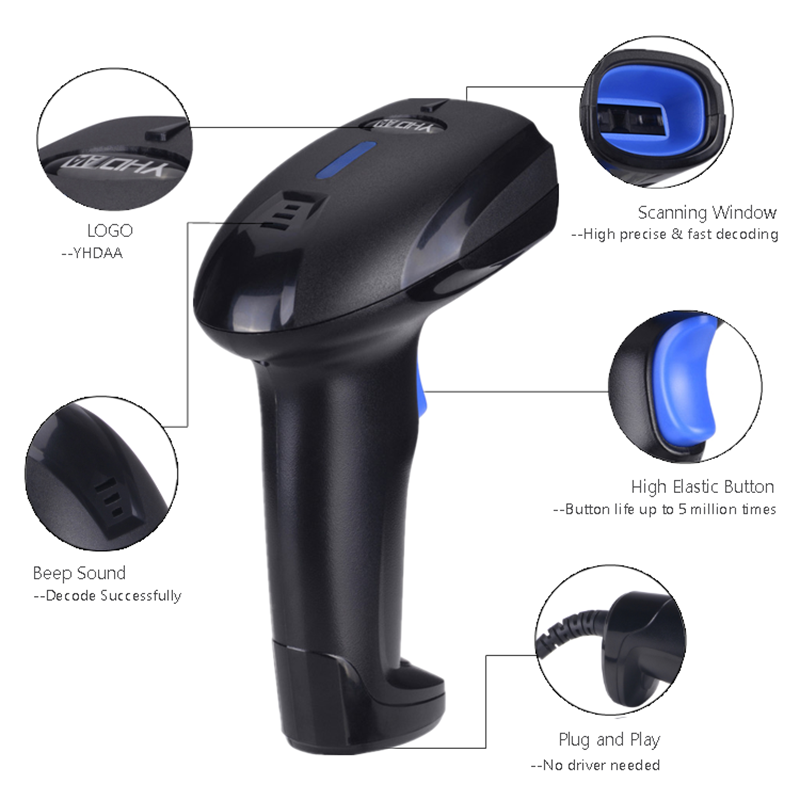 RS1100 Wireless Wired Barcode  - đánh giá và giá Wireless Barcode Scanner 2D Qr Laser