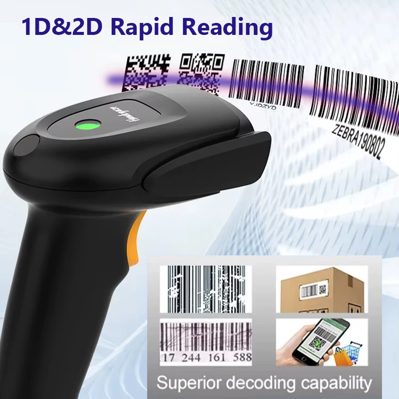Langhuike Handheld 1D/2D QR Ba - đánh giá và giá Wireless Barcode Scanner 2D Qr Laser