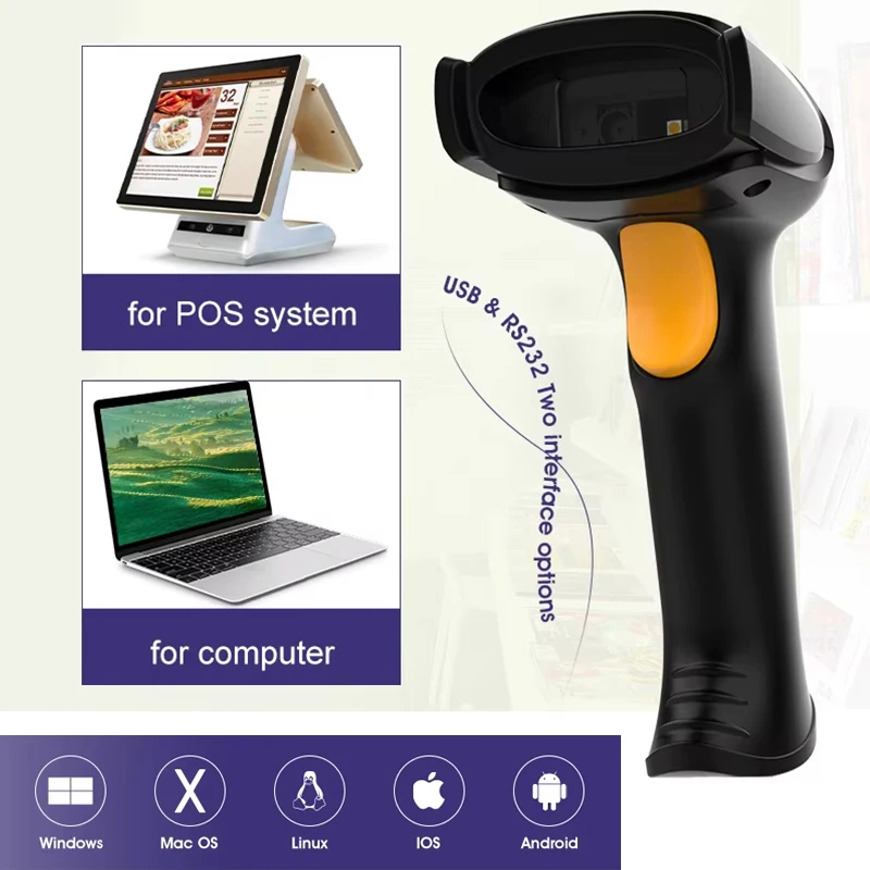 Langhuike Handheld 1D/2D QR Ba - đánh giá và giá Wireless Barcode Scanner 2D Qr Laser