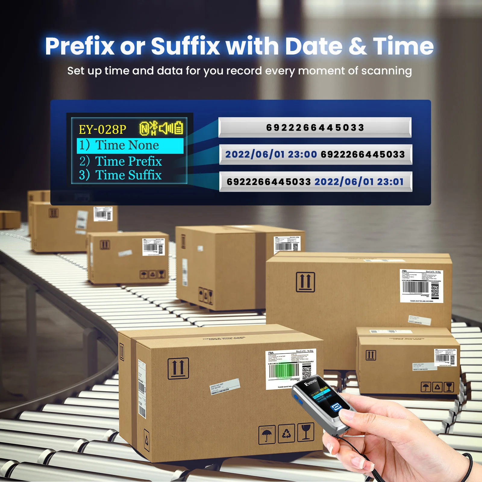 Eyoyo Mini Bluetooth QR Code S - đánh giá và giá Wireless Barcode Scanner 2D Qr Laser