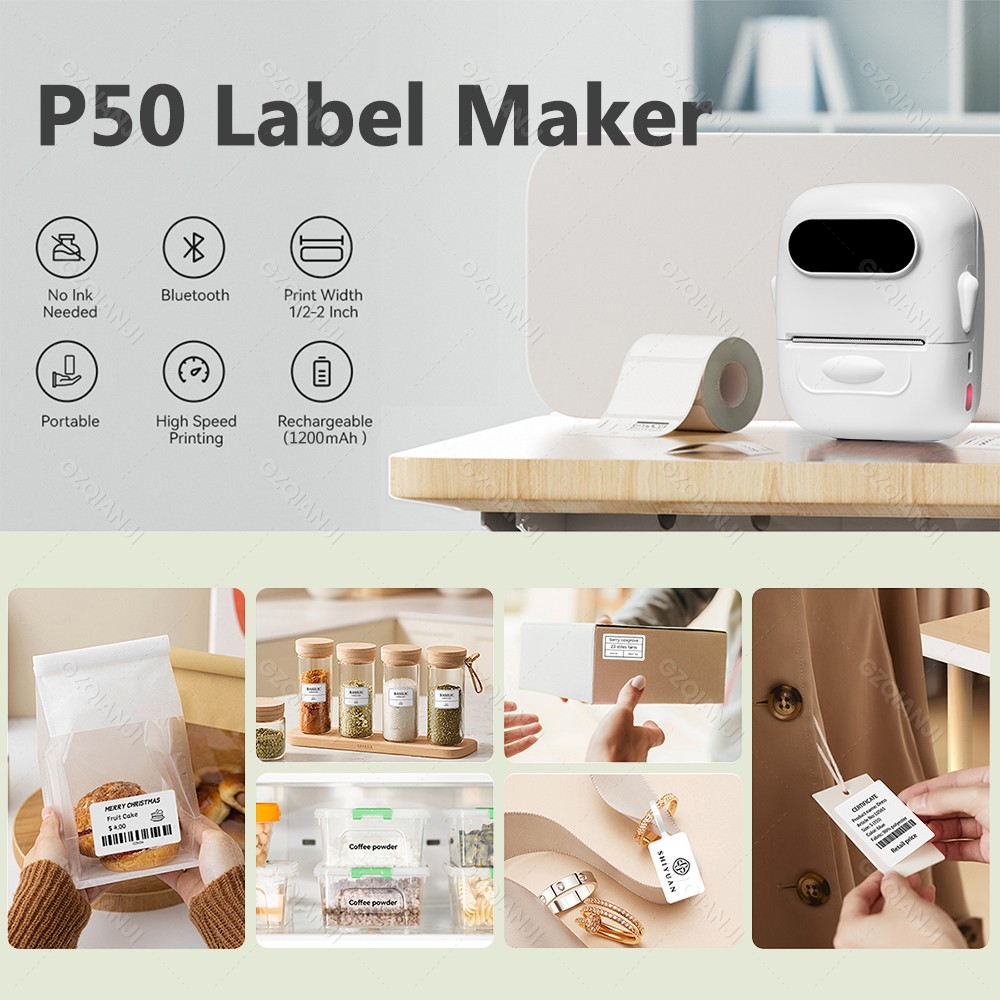 Portable Thermal Label Printer - đánh giá và giá Round Sticker Thermal Labels Colored