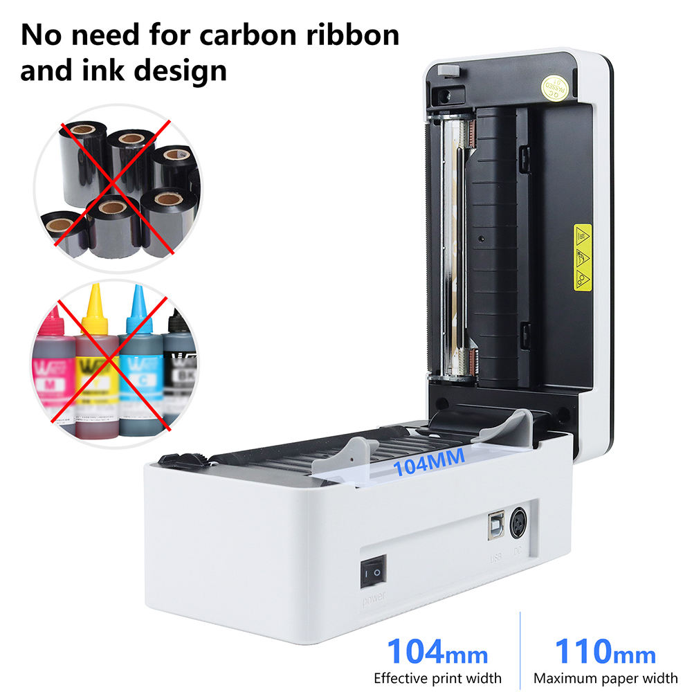 ljc new Xprinter XP-D463B 4X6  - đánh giá và giá Barcode Printer Direct Thermal 110Mm