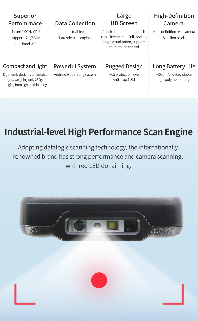 IP65 Rugged MC40-8768 PDA Barc - đánh giá và giá Handheld Pda Scanner Android Barcode