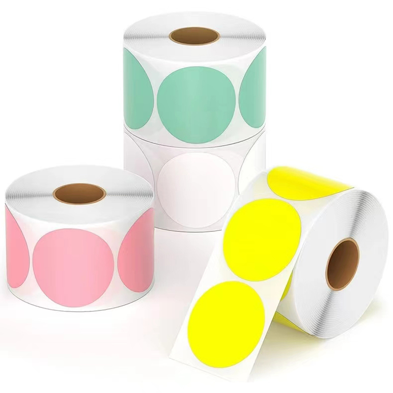 Round Color thermal label pape - đánh giá và giá Round Sticker Thermal Labels Colored