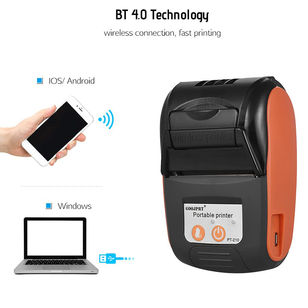 Mini Portable Thermal Receipt  - đánh giá và giá Bluetooth Portable Thermal Receipt Printer 58Mm